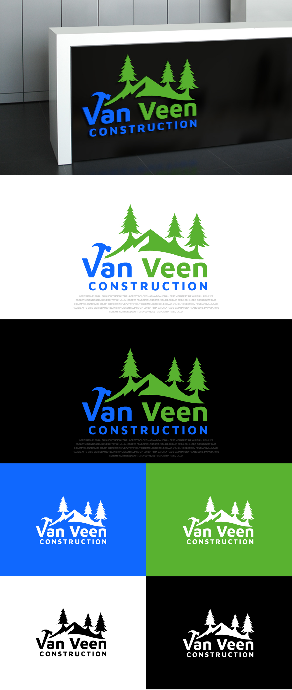 Design de Logo par AlphabetZero.co.uk pour van Veen Construction | Design #31733514