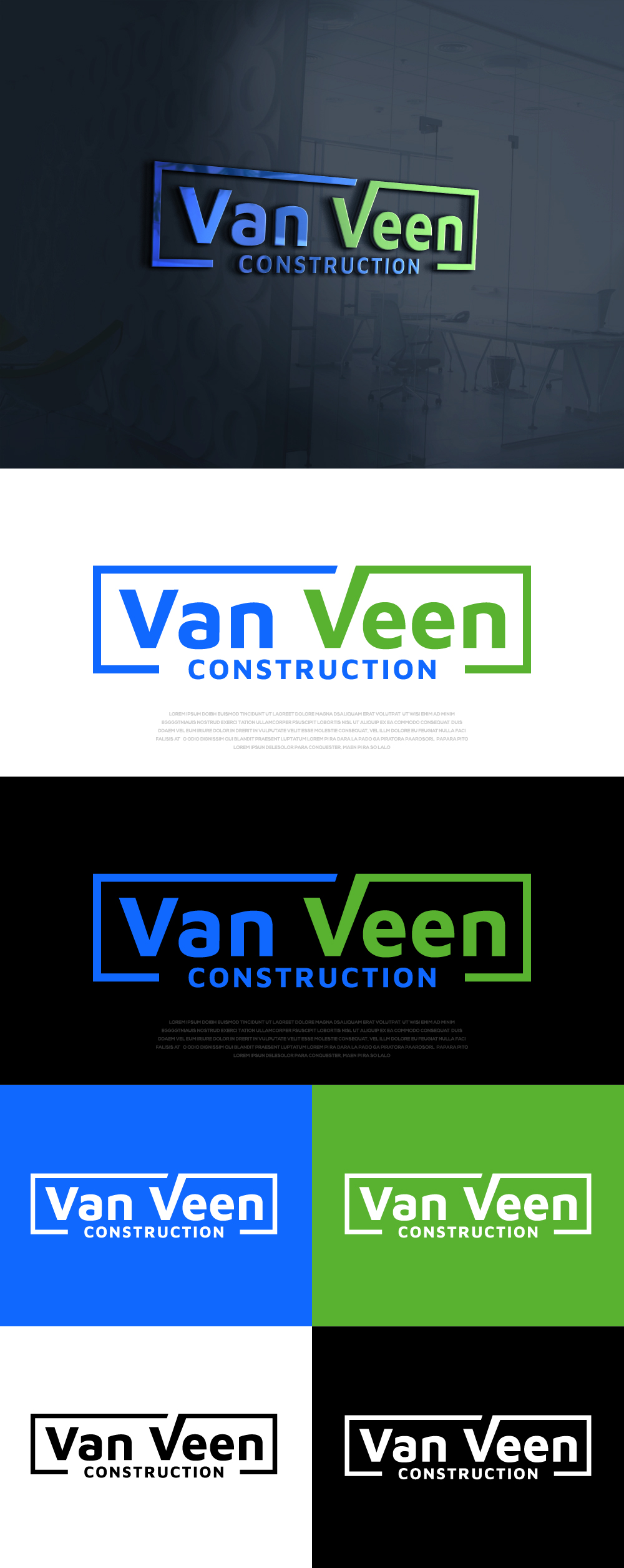 Design de Logo par AlphabetZero.co.uk pour van Veen Construction | Design #31733515