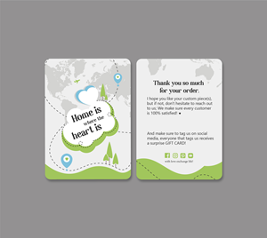 Card Design by Yevhen (Ukrdesign) for this project | Design: #31764962