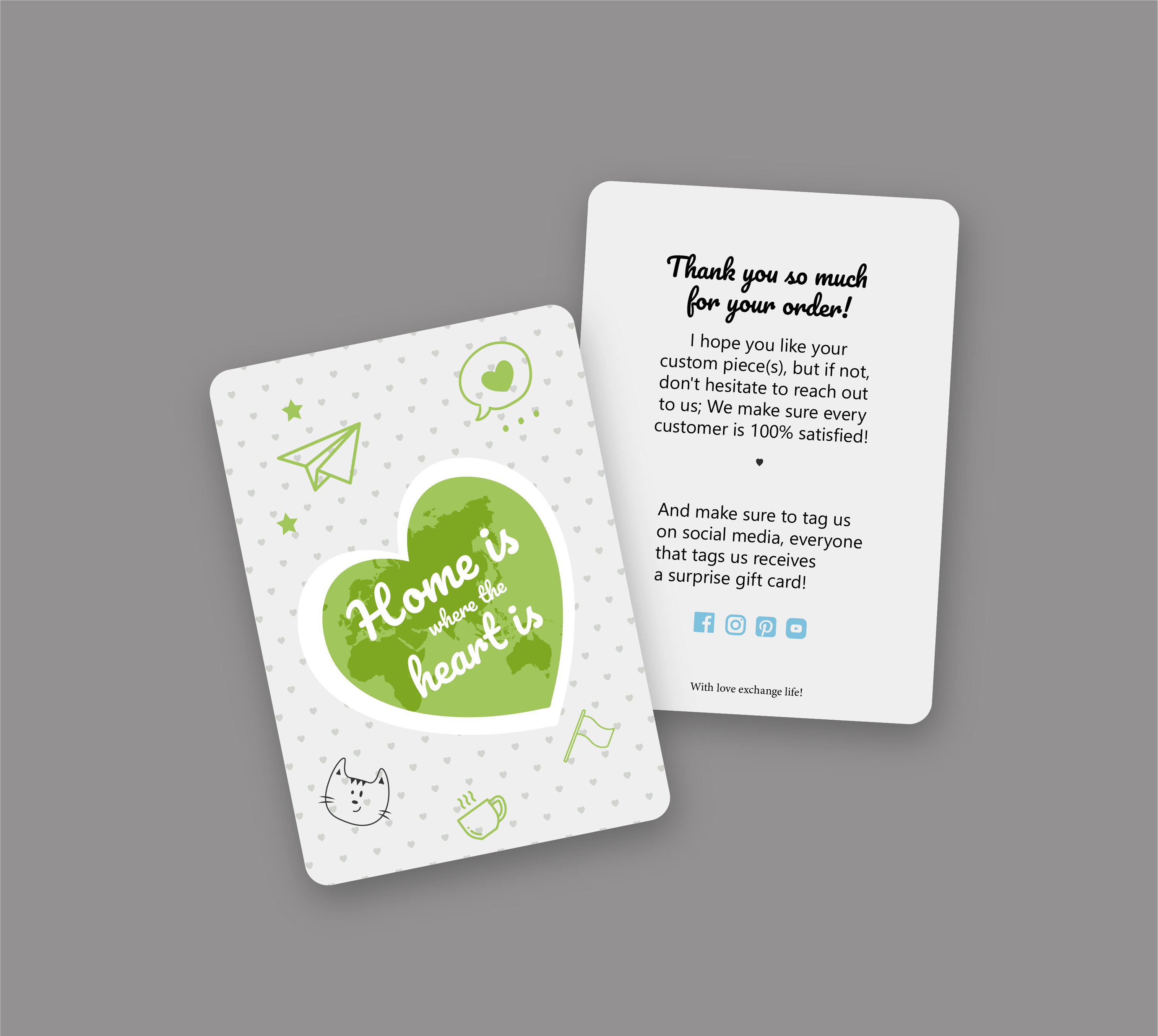 Card Design by Yevhen (Ukrdesign) for this project | Design #31837604