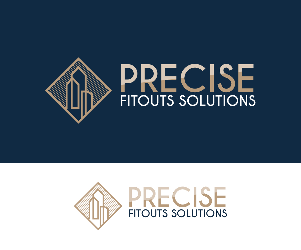Logo Design by Paint-Tools for Precise Fitout Solutions Pty Ltd | Design #31721503
