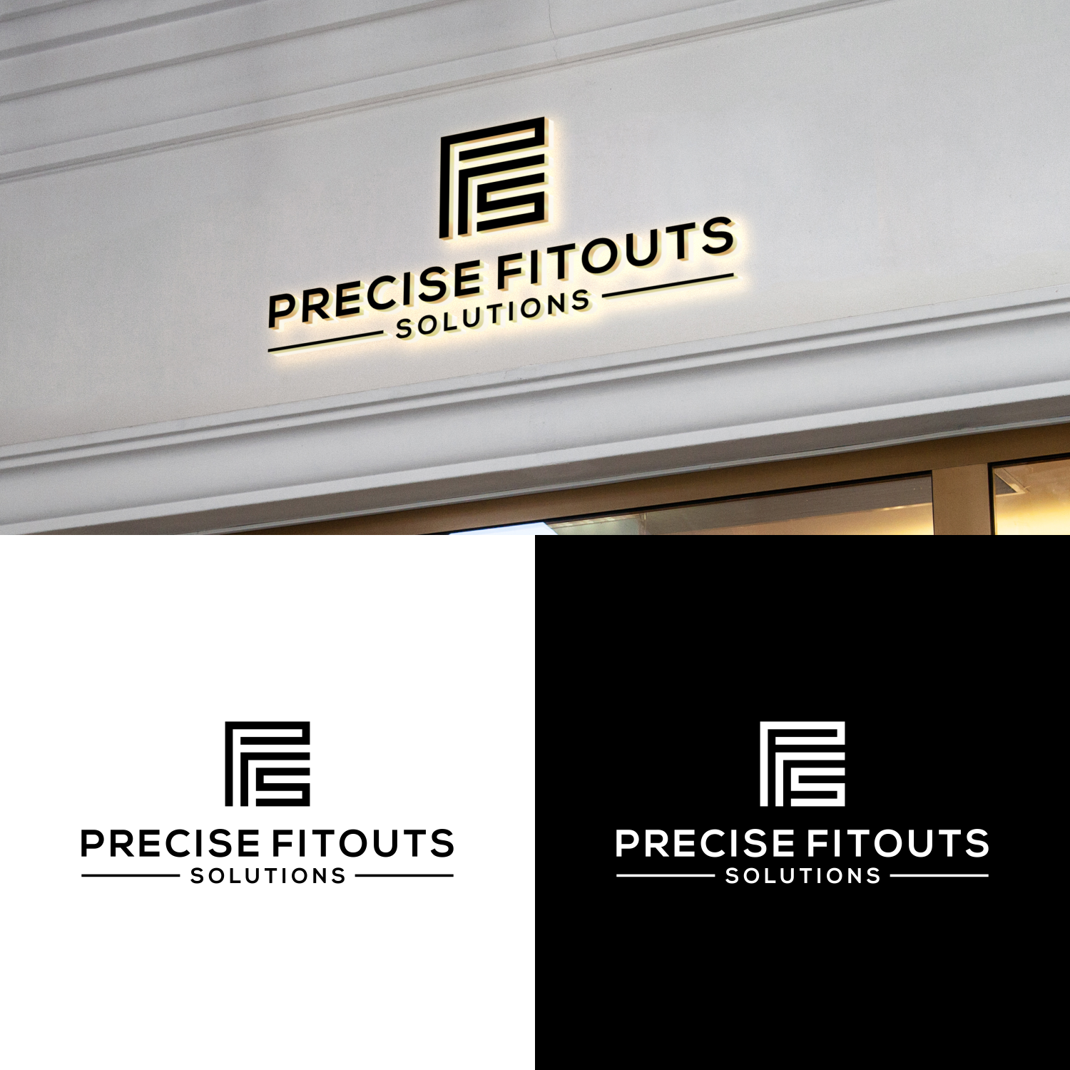 Logo Design by dodobakauu for Precise Fitout Solutions Pty Ltd | Design #31725523