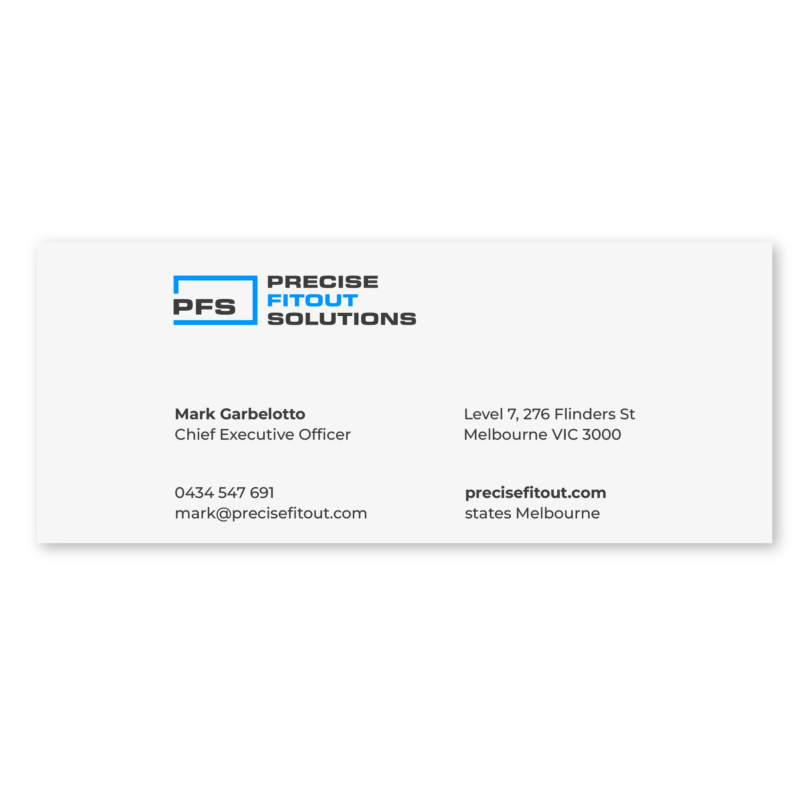 Logo Design by Graphic Mama for Precise Fitout Solutions Pty Ltd | Design #31734950