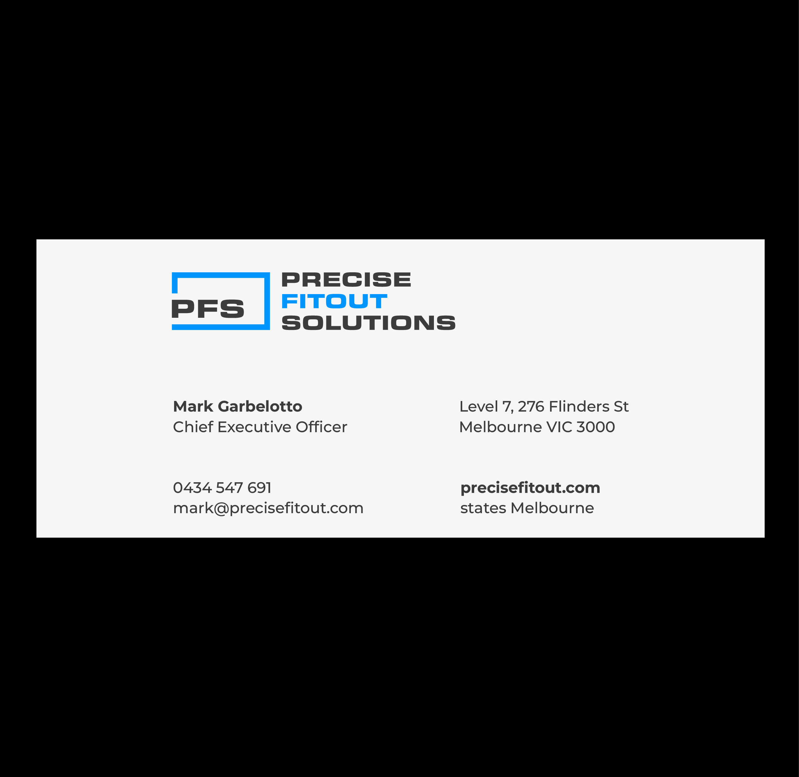 Logo Design by Graphic Mama for Precise Fitout Solutions Pty Ltd | Design #31735013