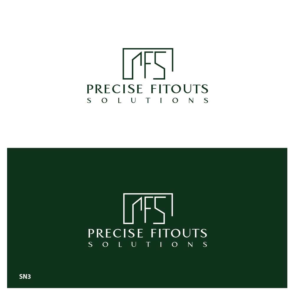 Logo Design by Sujit Banerjee for Precise Fitout Solutions Pty Ltd | Design #31729111