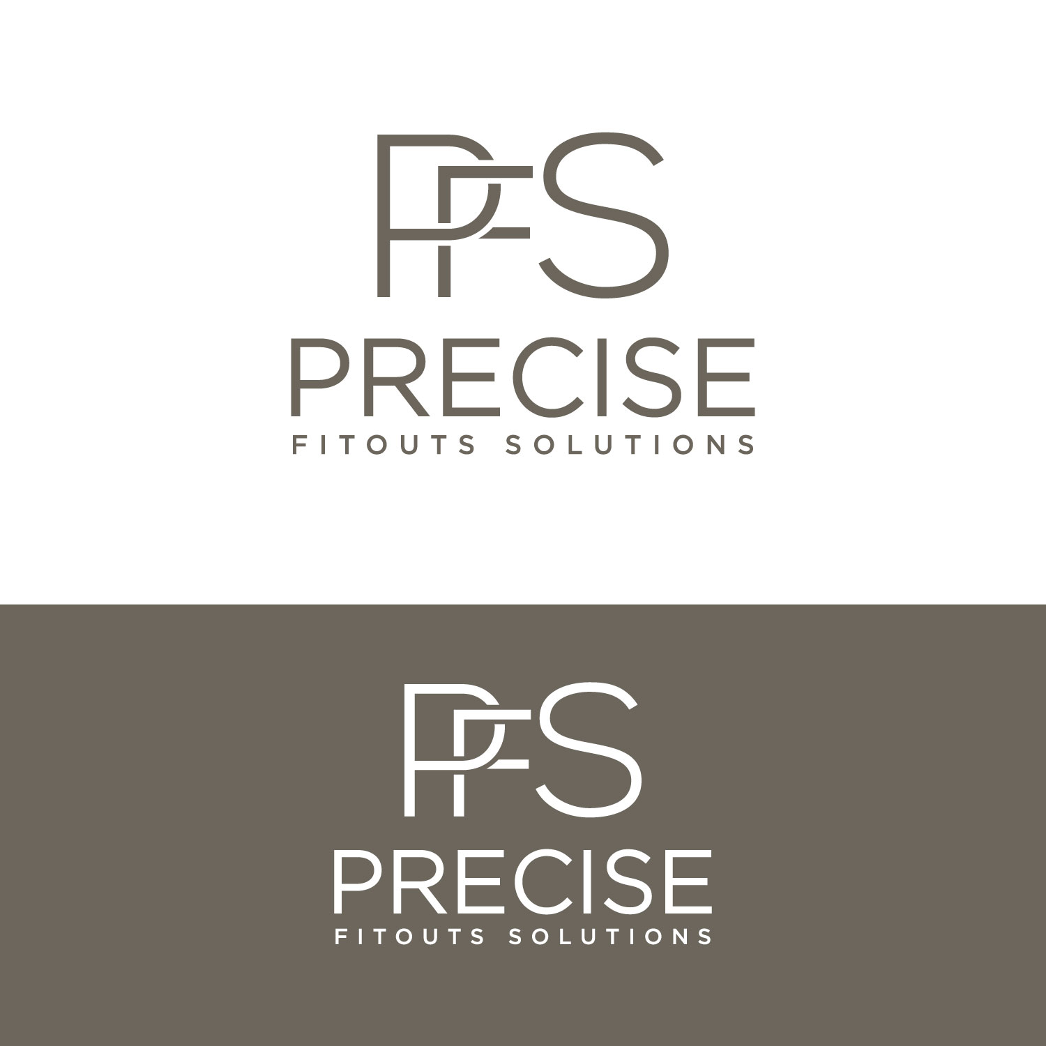 Logo Design by LAXMI DESIGNHUB for Precise Fitout Solutions Pty Ltd | Design #31721791