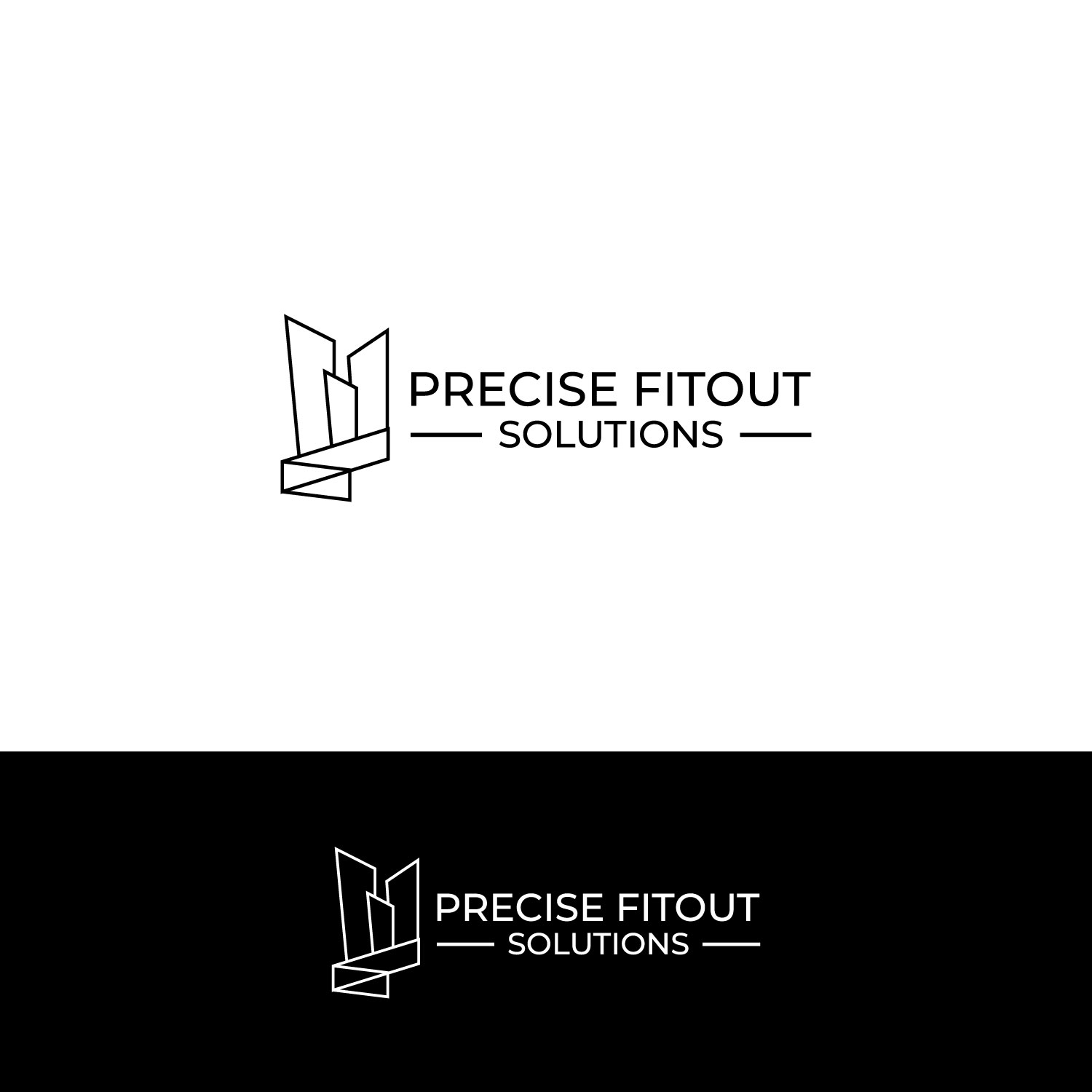 Logo Design by webeezine for Precise Fitout Solutions Pty Ltd | Design #31729701