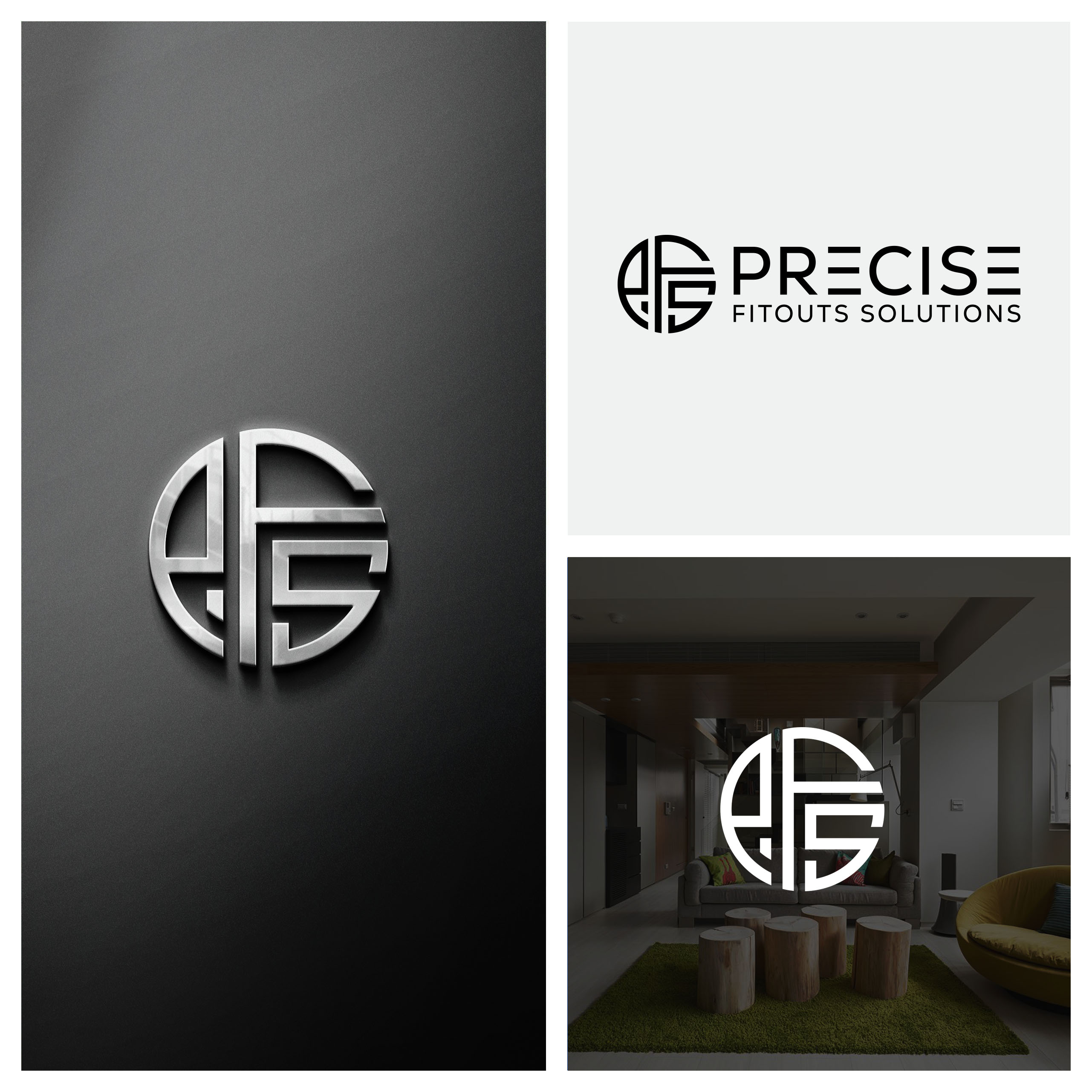 Logo-Design von aexoagency für Precise Fitout Solutions Pty Ltd | Design #31719296