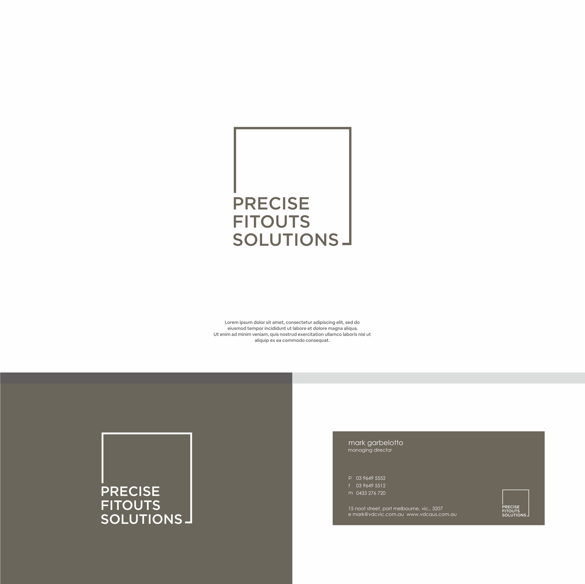 Logo Design by DesignFirst for Precise Fitout Solutions Pty Ltd | Design #31718867