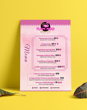 Menu Design by creativemood438 for this project | Design: #31790961