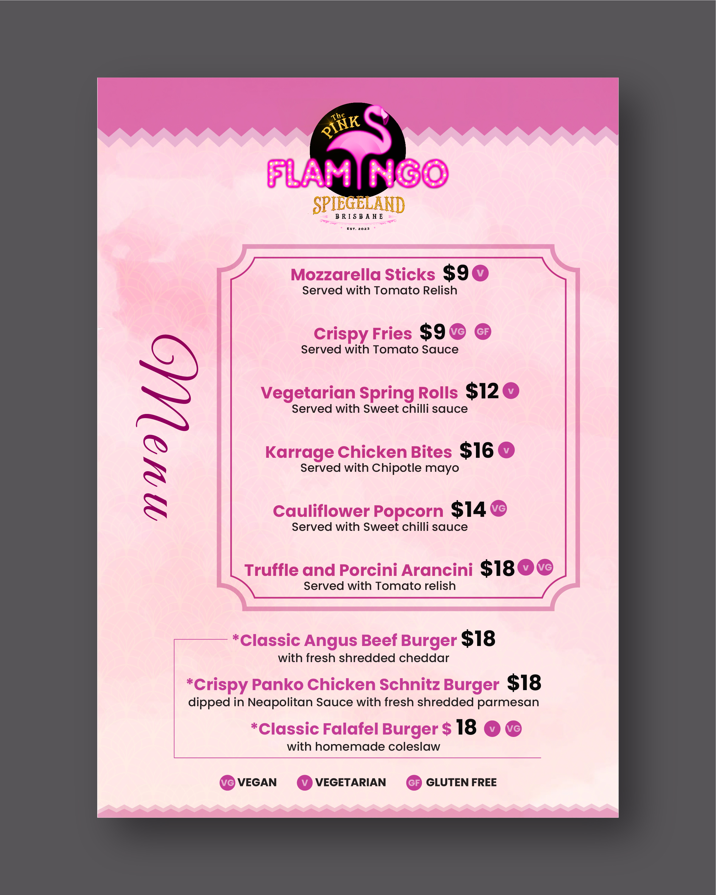 Menu Design by creativemood438 for this project | Design #31840721