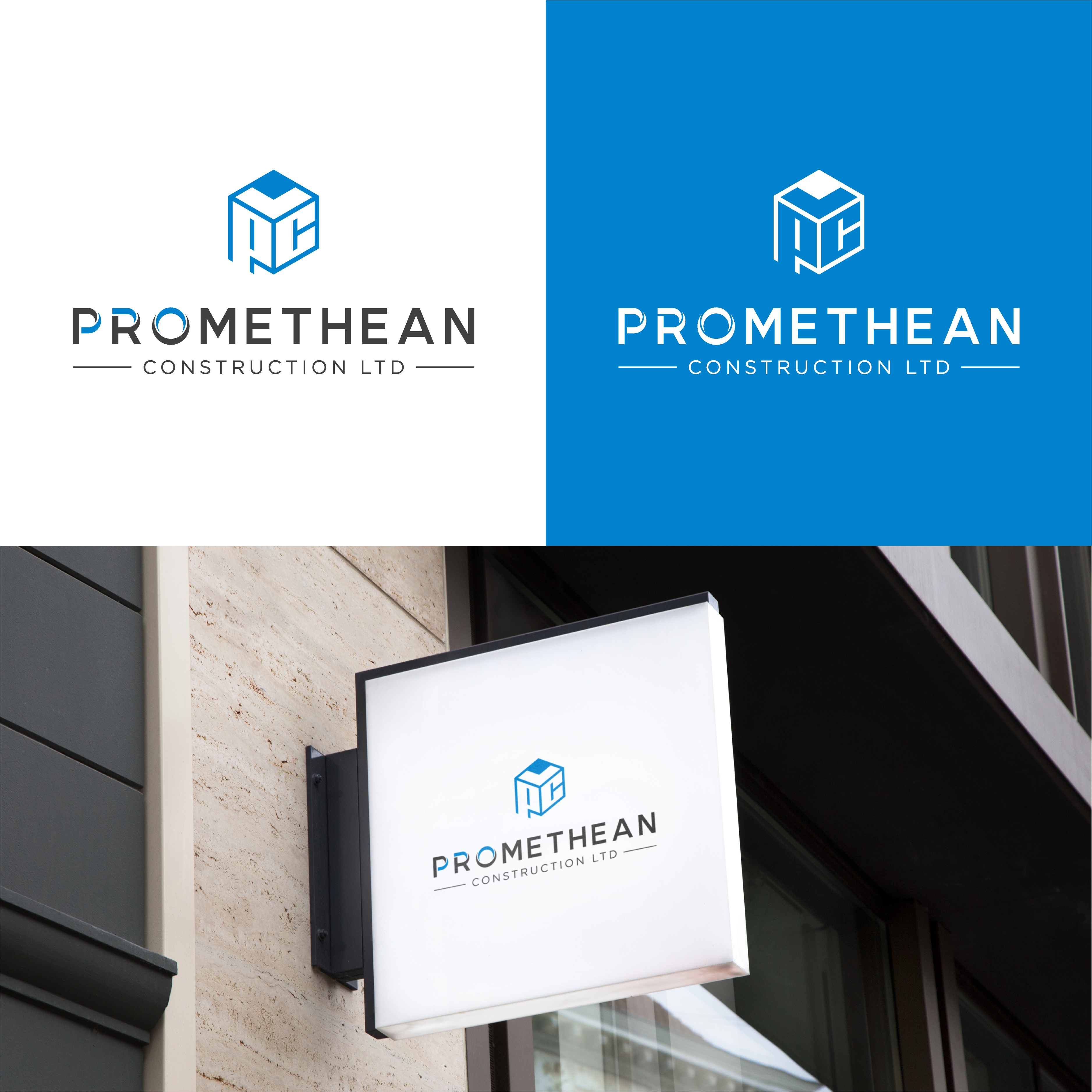 Logo Design by The Lion Studios for Promethean Construction Ltd | Design #31729420
