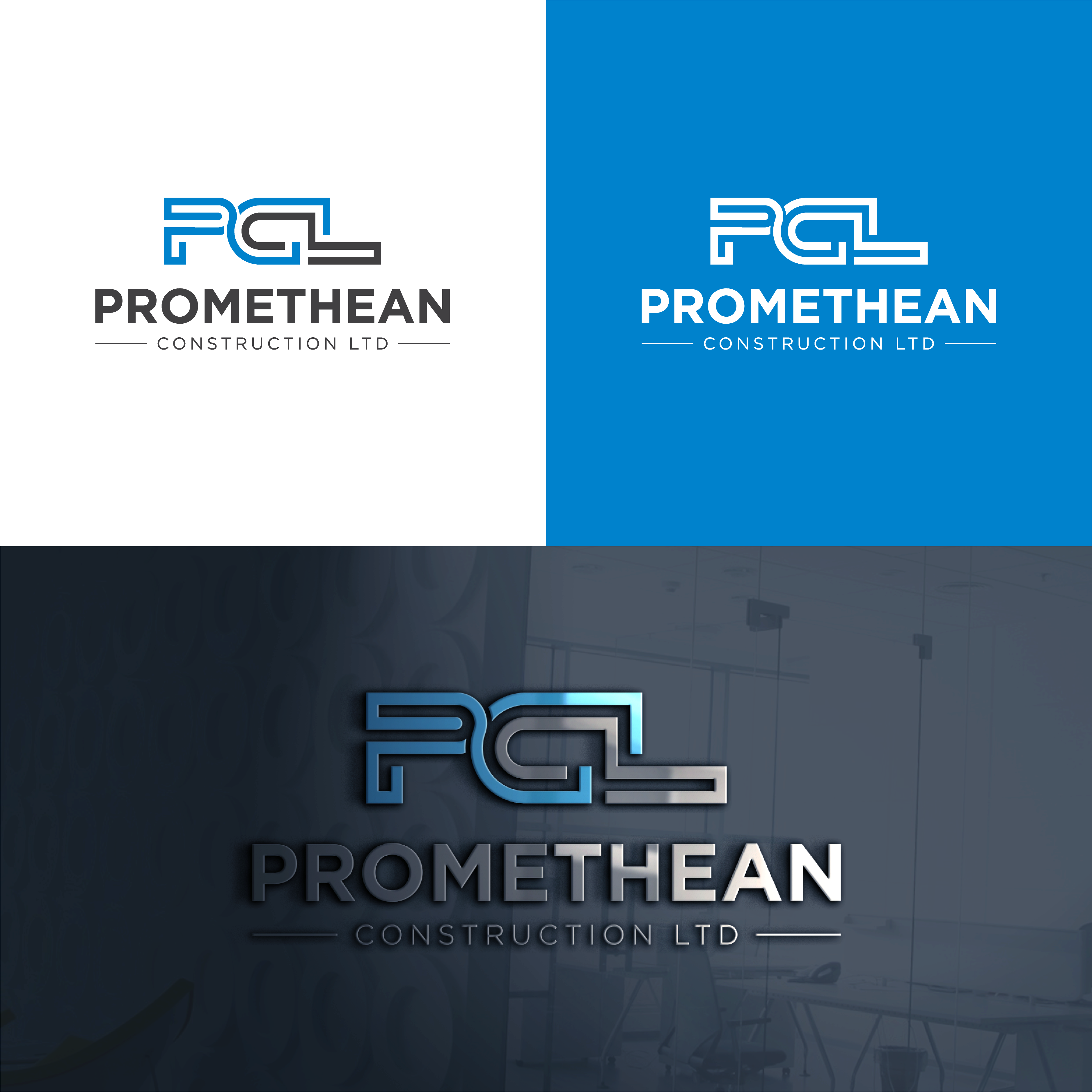Logo Design by The Lion Studios for Promethean Construction Ltd | Design #31729547