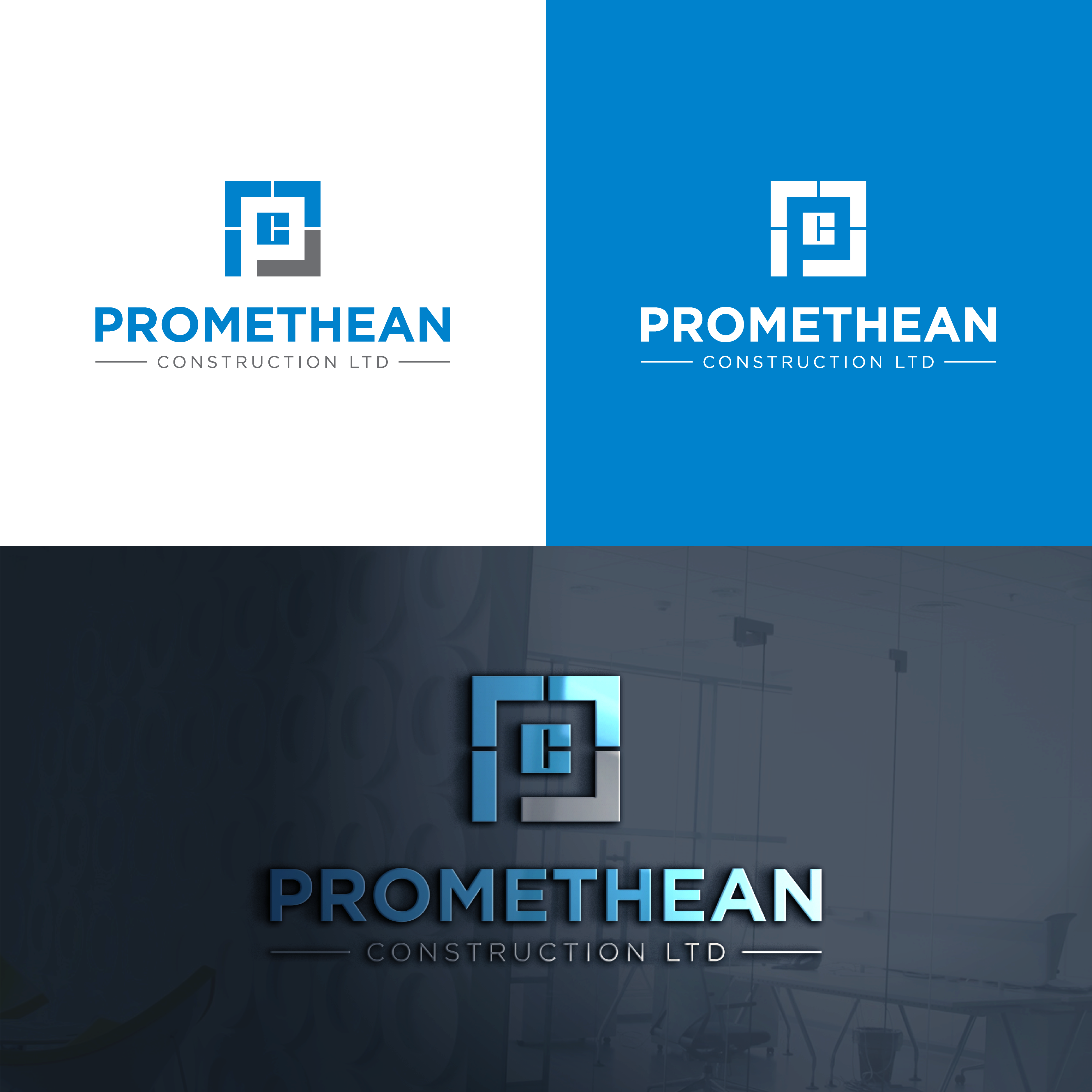 Logo Design by The Lion Studios for Promethean Construction Ltd | Design #31729867