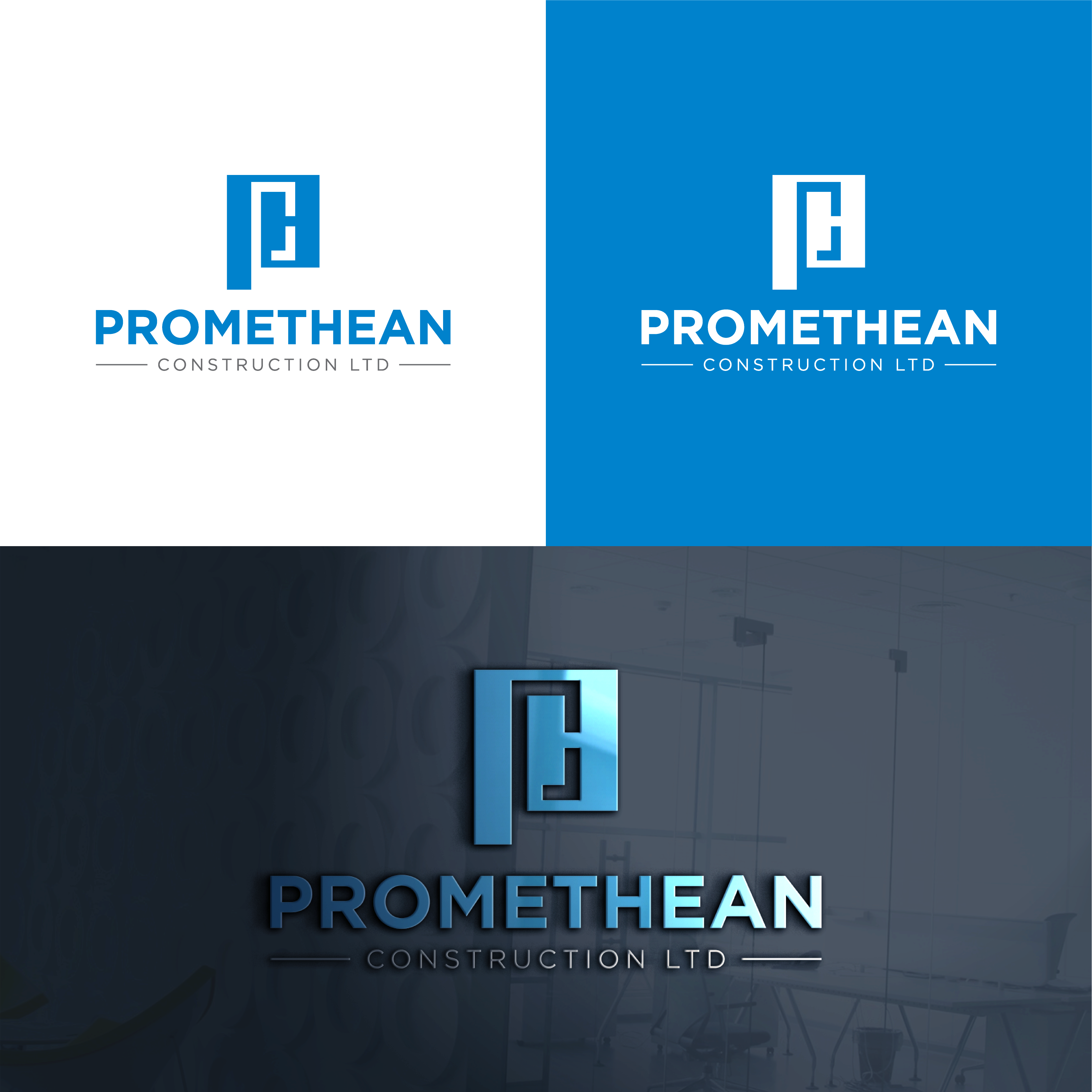 Logo Design by The Lion Studios for Promethean Construction Ltd | Design #31729969