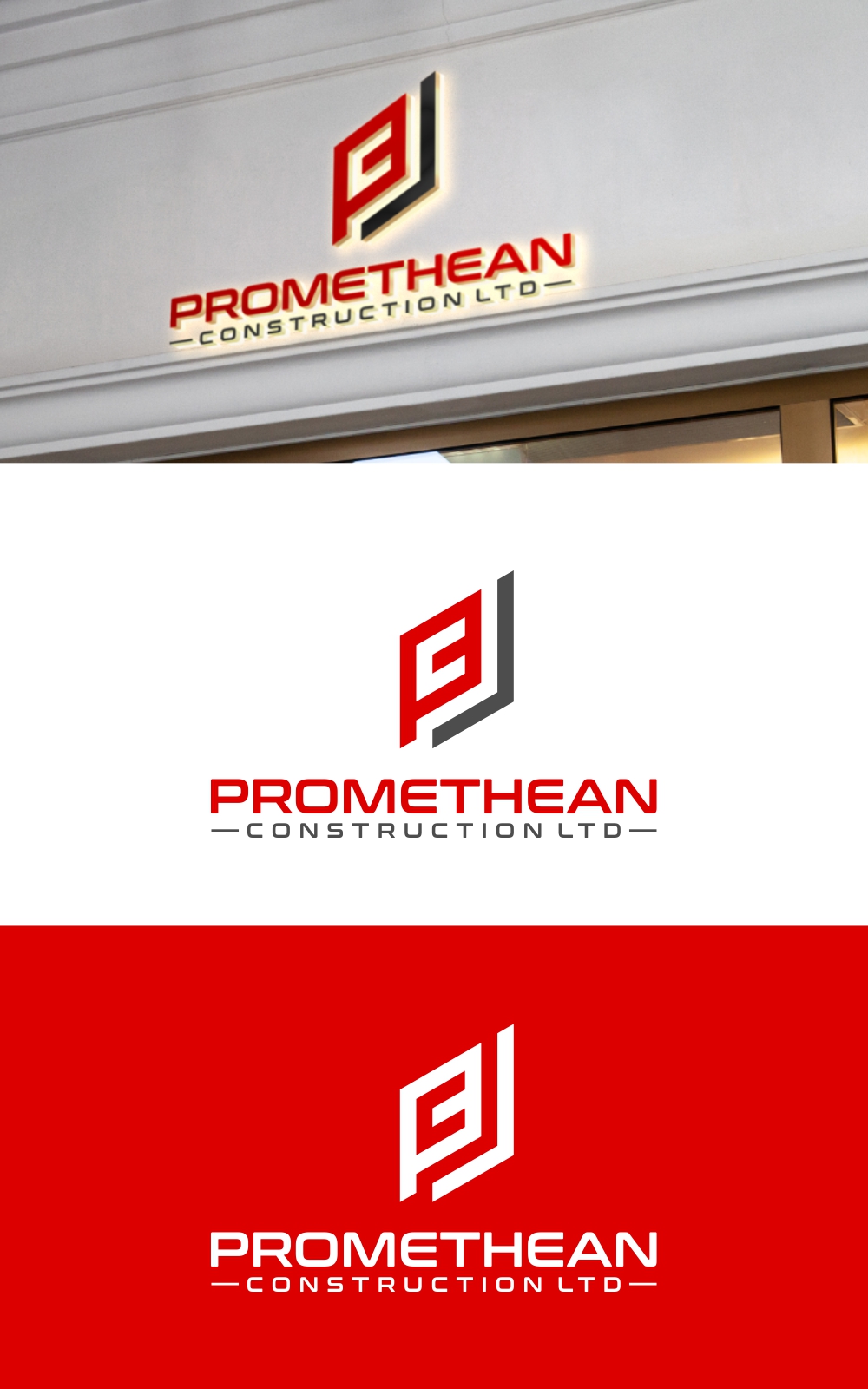 Logo Design by MX LogoArt for Promethean Construction Ltd | Design #31726653