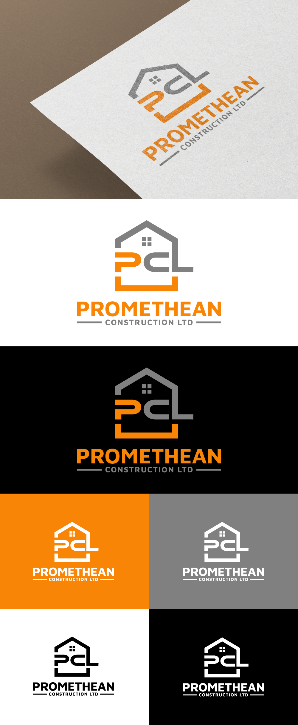Logo Design by ayubzafar.com for Promethean Construction Ltd | Design #31748247