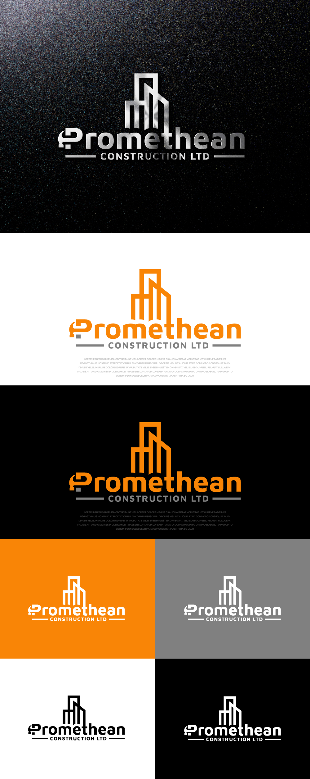 Logo Design by ayubzafar.com for Promethean Construction Ltd | Design #31748250