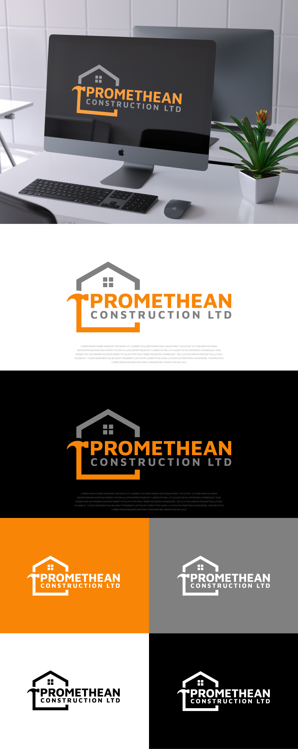 Logo Design by ayubzafar.com for Promethean Construction Ltd | Design #31748255