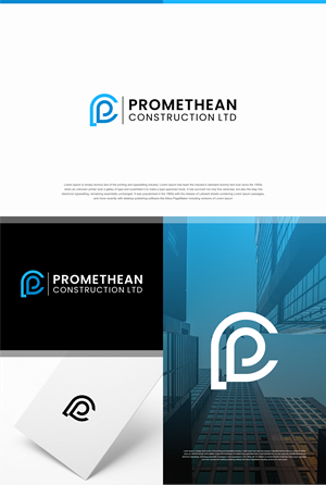 Logo Design by TULLUS STUDIO™ for Promethean Construction Ltd | Design: #31725687
