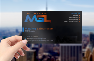 Visitenkarten-Design von DesignerShahadat für Plomberie mgl | Design: #31776599