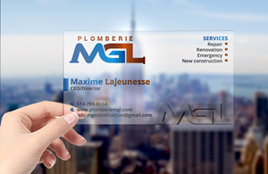 Visitenkarten-Design von DesignerShahadat für Plomberie mgl | Design: #31776603