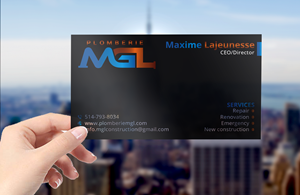 Visitenkarten-Design von DesignerShahadat für Plomberie mgl | Design: #31777219