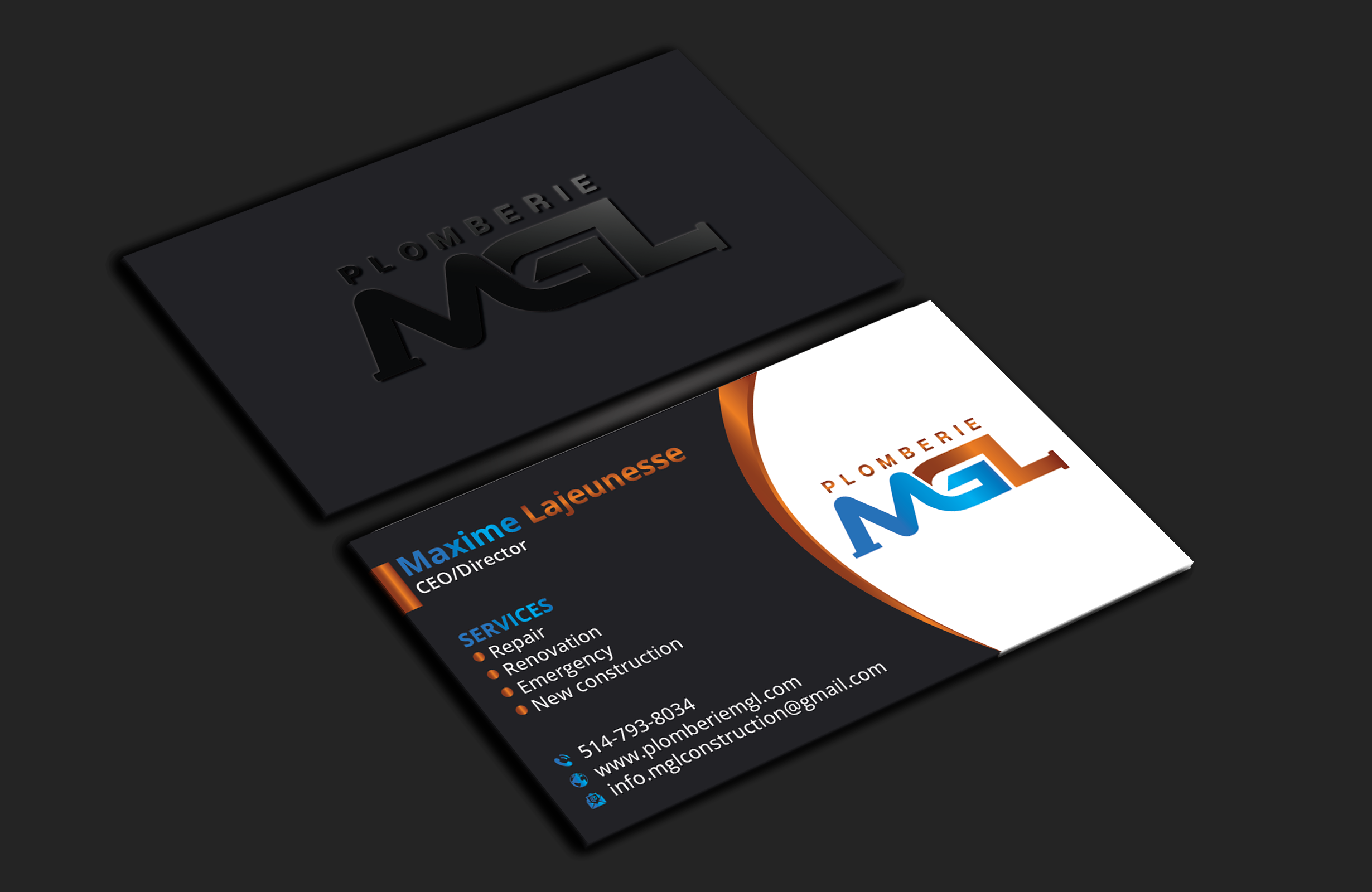 Visitenkarten-Design von DesignerShahadat für Plomberie mgl | Design #31777566