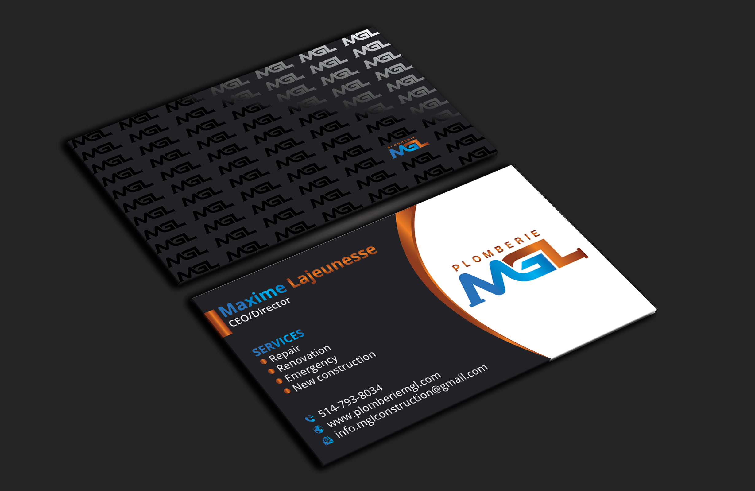 Visitenkarten-Design von DesignerShahadat für Plomberie mgl | Design #31777568
