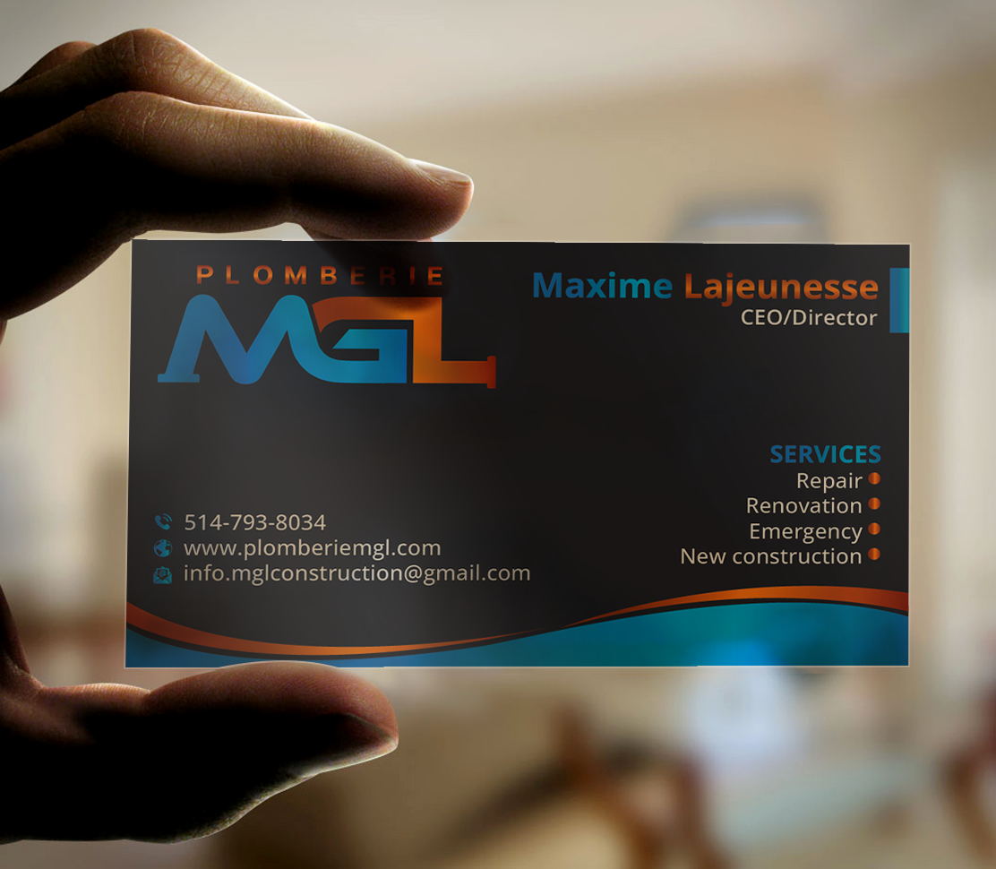 Visitenkarten-Design von DesignerShahadat für Plomberie mgl | Design #31777570