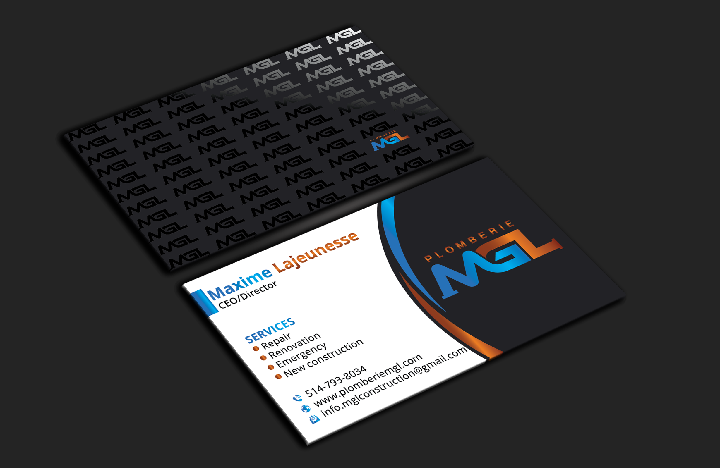 Visitenkarten-Design von DesignerShahadat für Plomberie mgl | Design #31777627