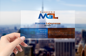 Visitenkarten-Design von DesignerShahadat für Plomberie mgl | Design: #31779708