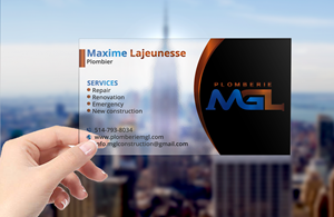 Visitenkarten-Design von DesignerShahadat für Plomberie mgl | Design: #31779790