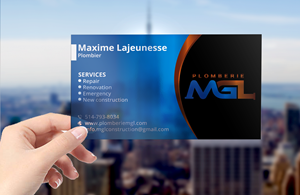 Visitenkarten-Design von DesignerShahadat für Plomberie mgl | Design: #31779791