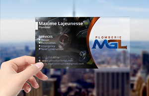 Visitenkarten-Design von DesignerShahadat für Plomberie mgl | Design: #31779889