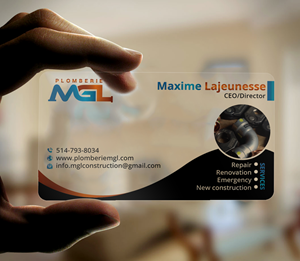 Visitenkarten-Design von DesignerShahadat für Plomberie mgl | Design: #31779942