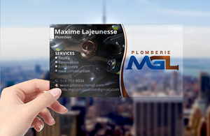 Visitenkarten-Design von DesignerShahadat für Plomberie mgl | Design: #31779956