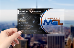 Visitenkarten-Design von DesignerShahadat für Plomberie mgl | Design: #31779975