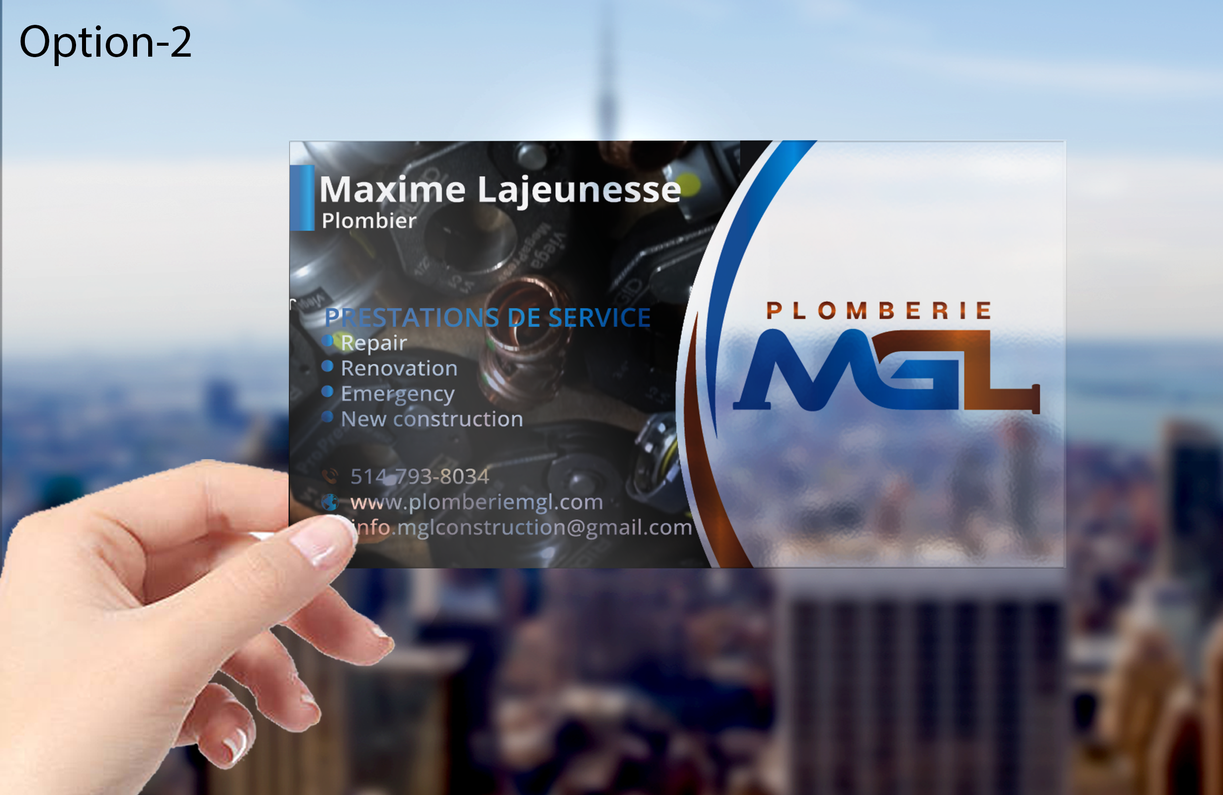 Visitenkarten-Design von DesignerShahadat für Plomberie mgl | Design #31780158