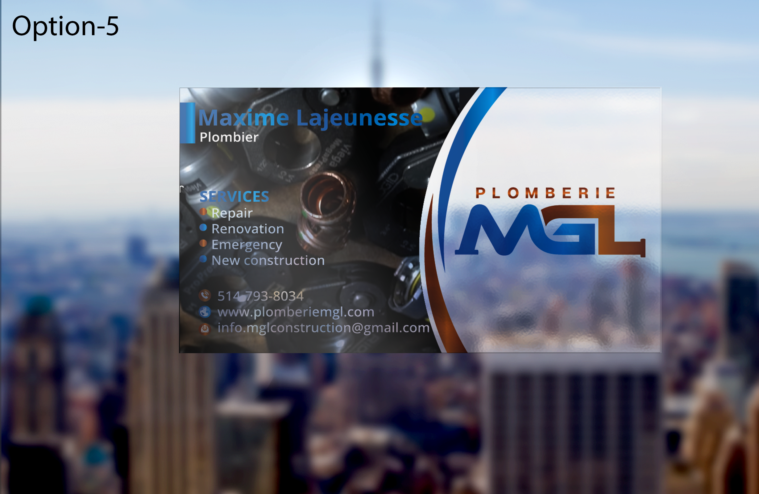 Visitenkarten-Design von DesignerShahadat für Plomberie mgl | Design #31780187