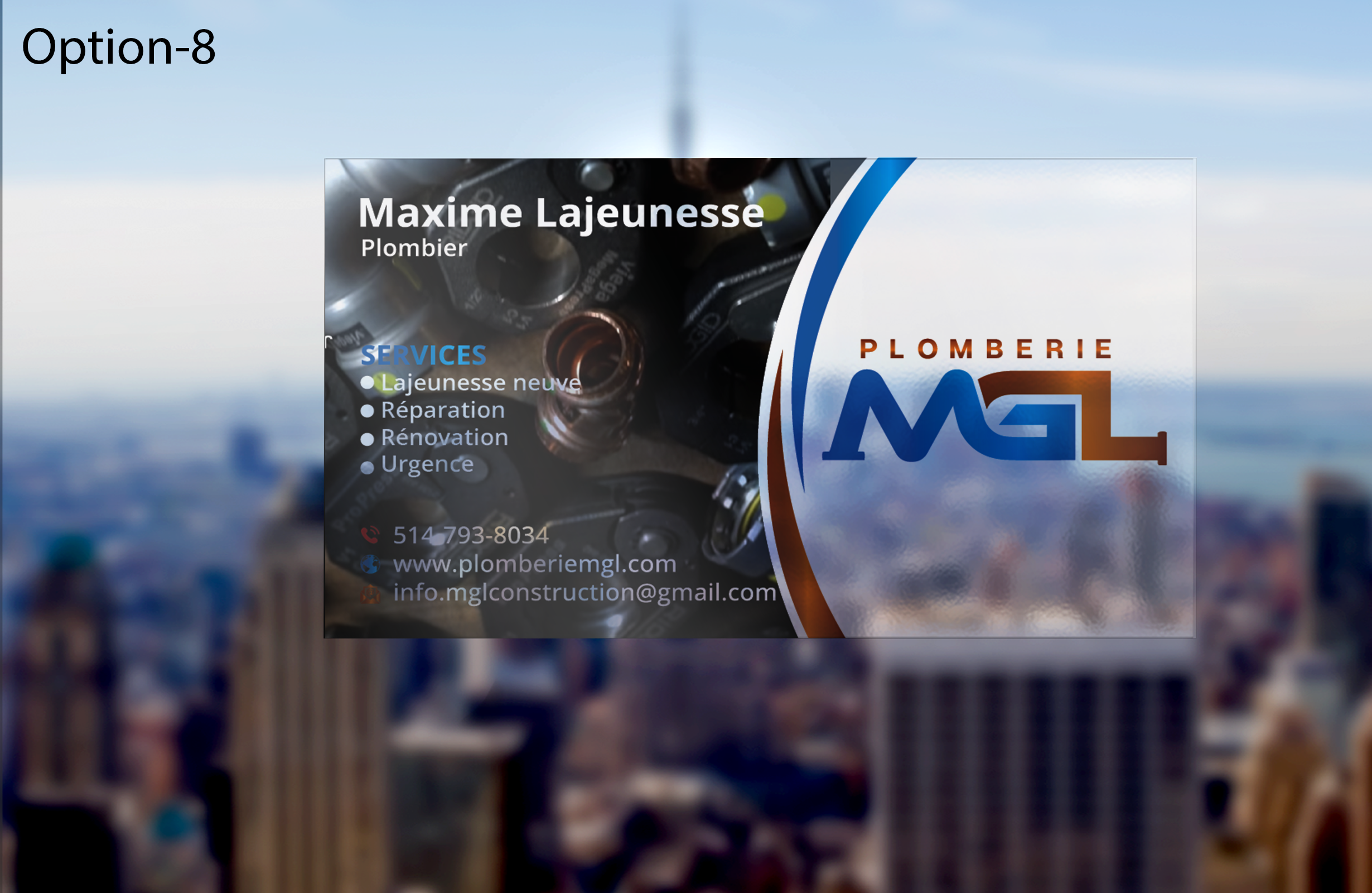 Visitenkarten-Design von DesignerShahadat für Plomberie mgl | Design #31780326