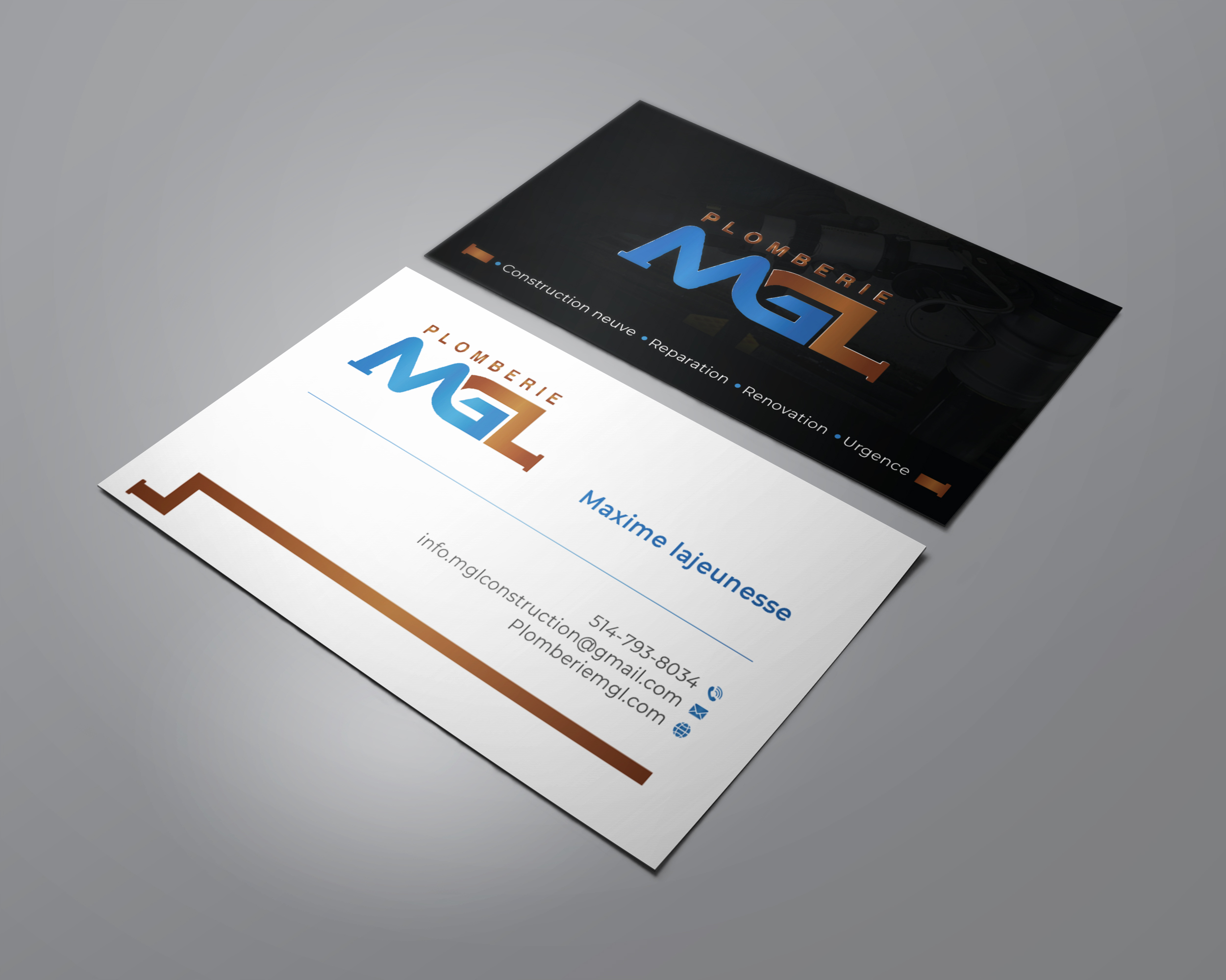 Visitenkarten-Design von Verified artistry (Design garden) für Plomberie mgl | Design #31775756