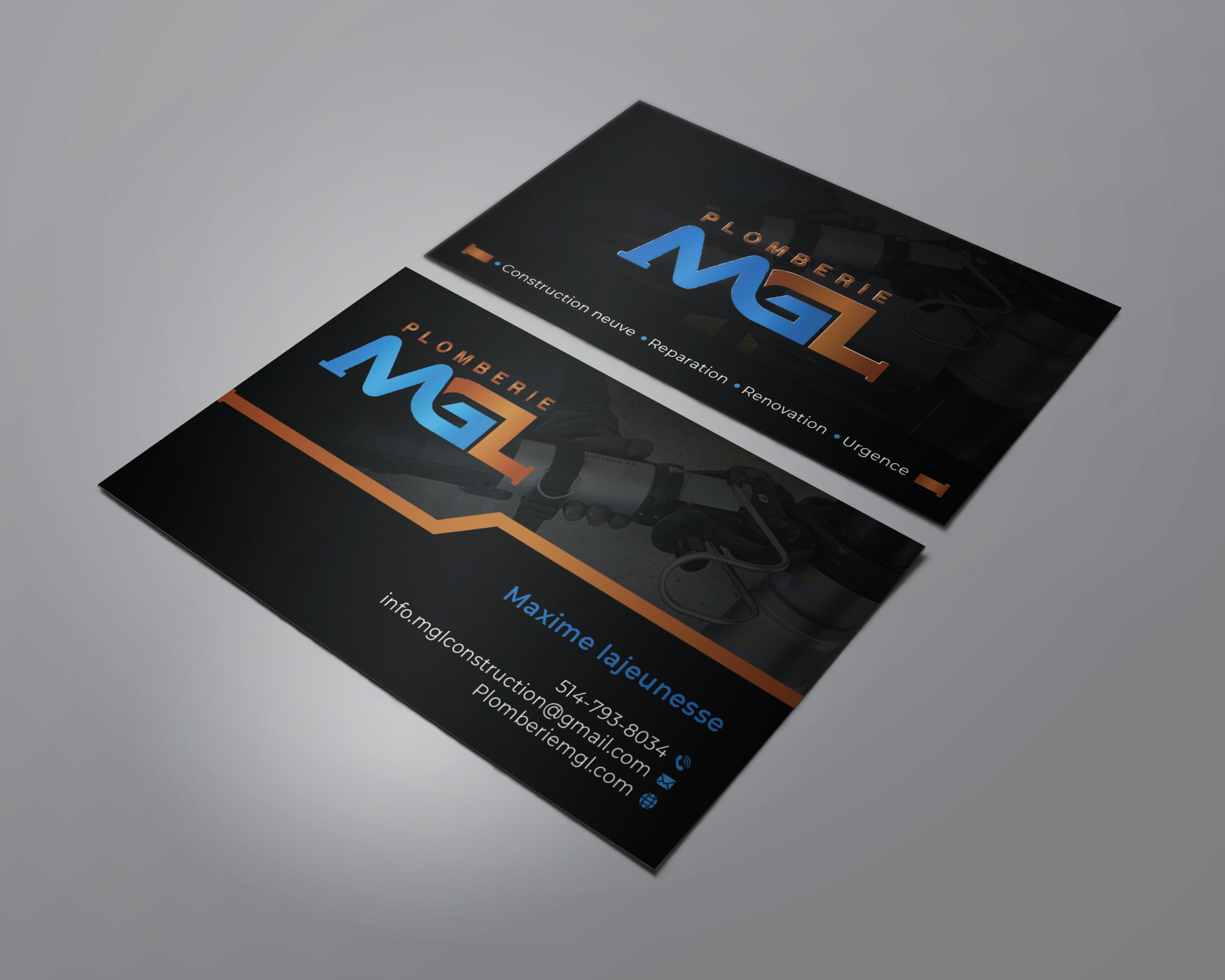 Visitenkarten-Design von Verified artistry (Design garden) für Plomberie mgl | Design #31775759