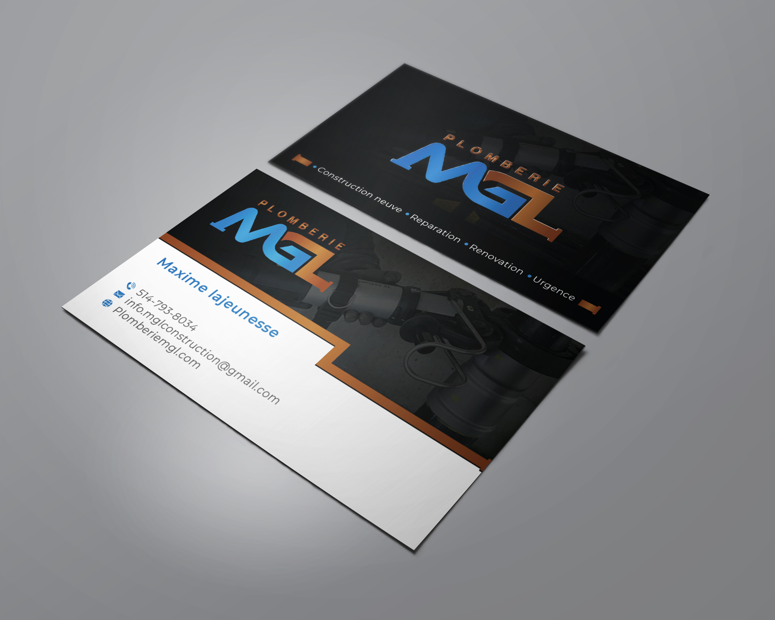 Visitenkarten-Design von Verified artistry (Design garden) für Plomberie mgl | Design #31775760