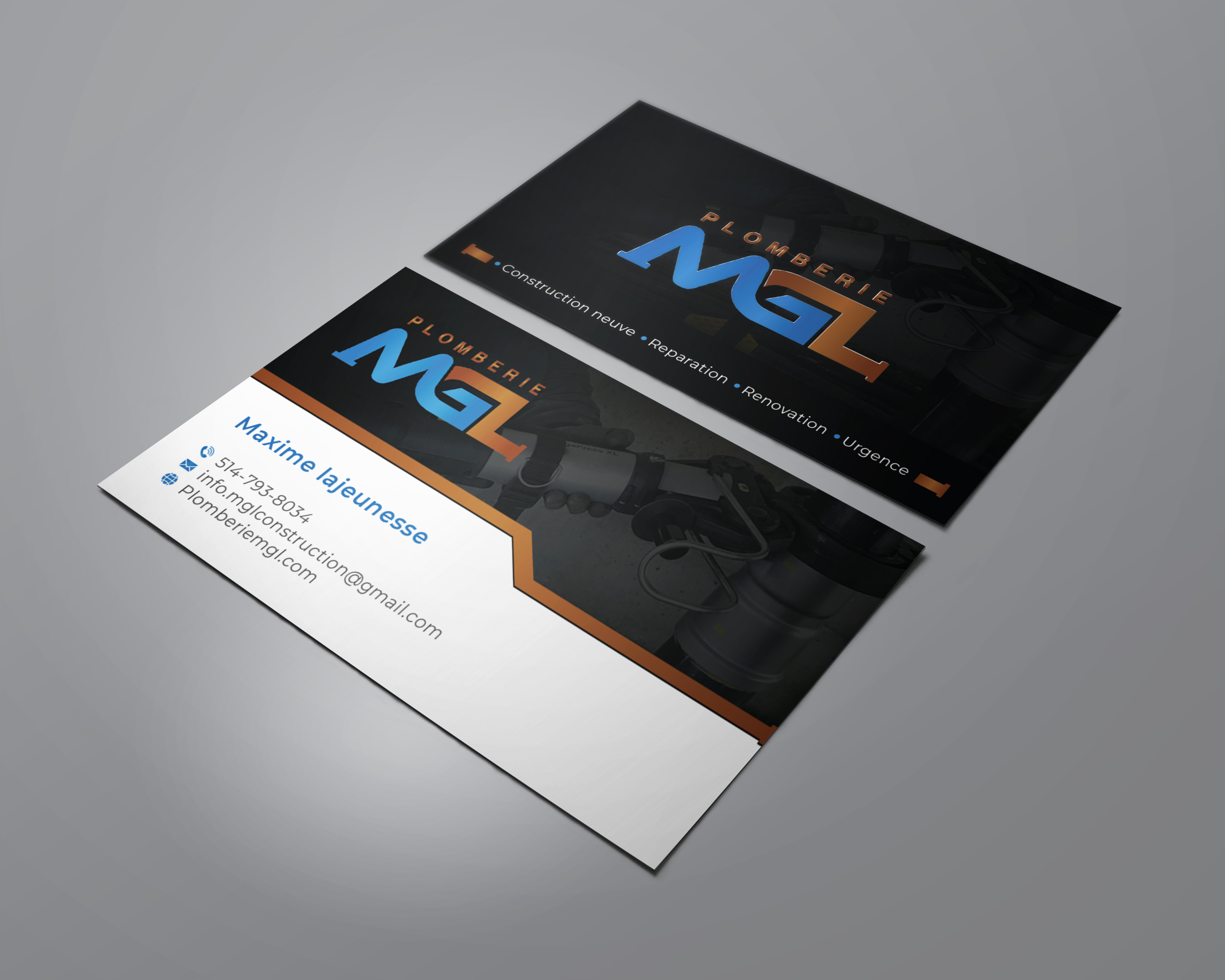 Visitenkarten-Design von Verified artistry (Design garden) für Plomberie mgl | Design #31775761