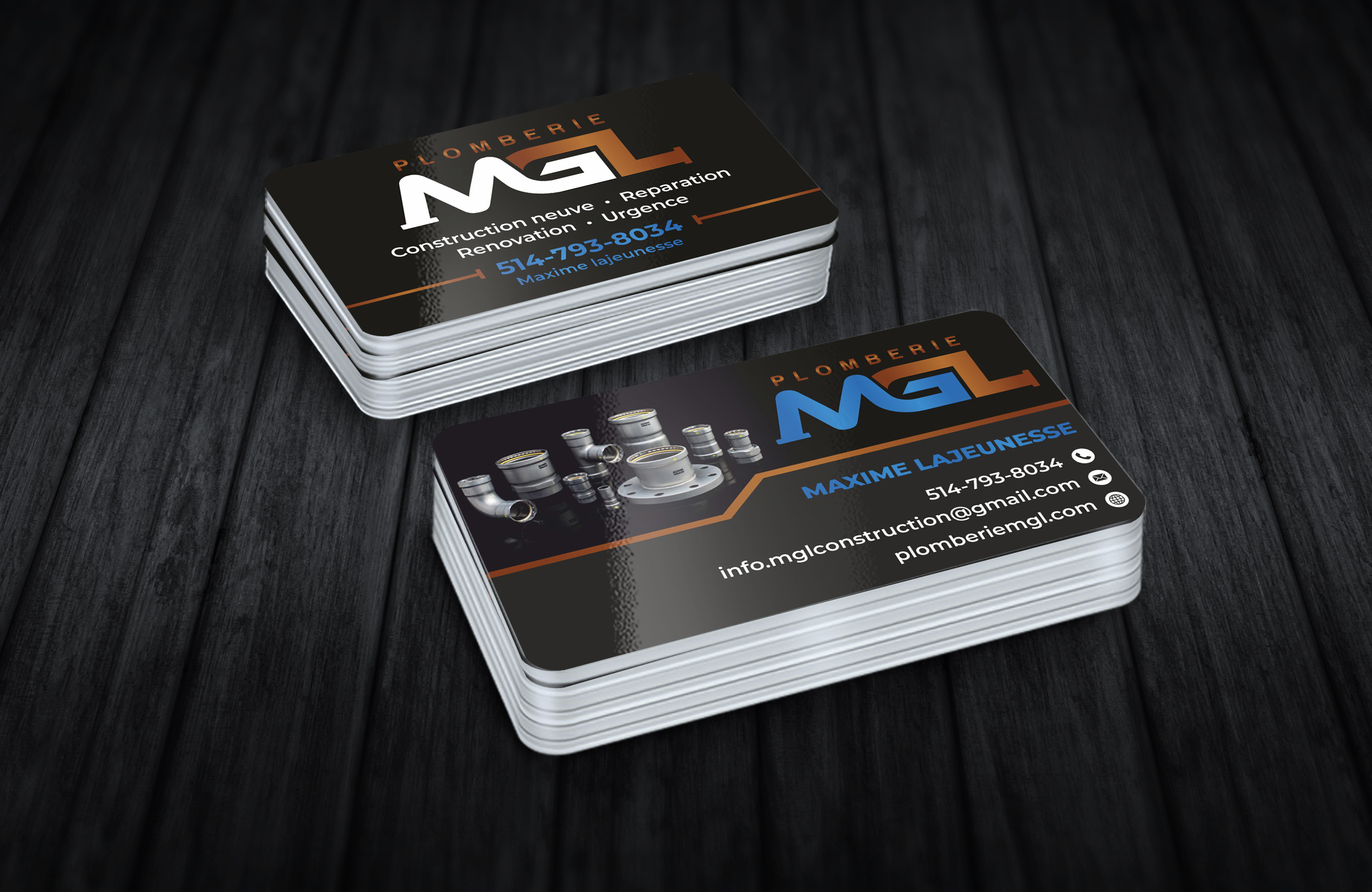 Visitenkarten-Design von FAM STUDIO für Plomberie mgl | Design #31776792