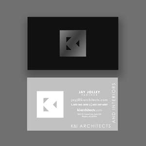 Diseño de Tarjeta de Presentación por Andrés Sebastián para K&I Architects and Interiors LLC | Diseño: #31730941
