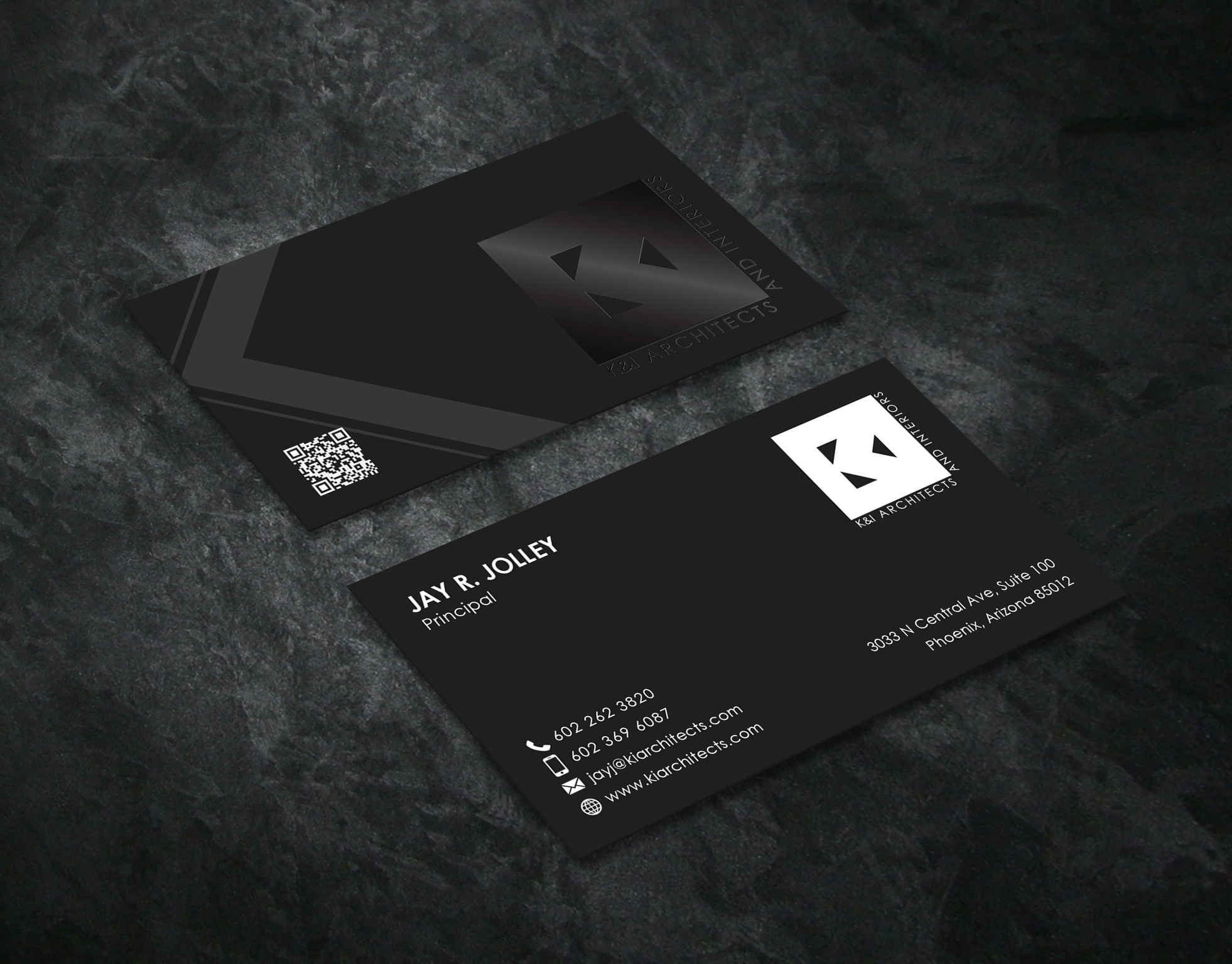 Business Card Design by Creative Moon Design for K&I Architects and Interiors LLC | Design #31730481