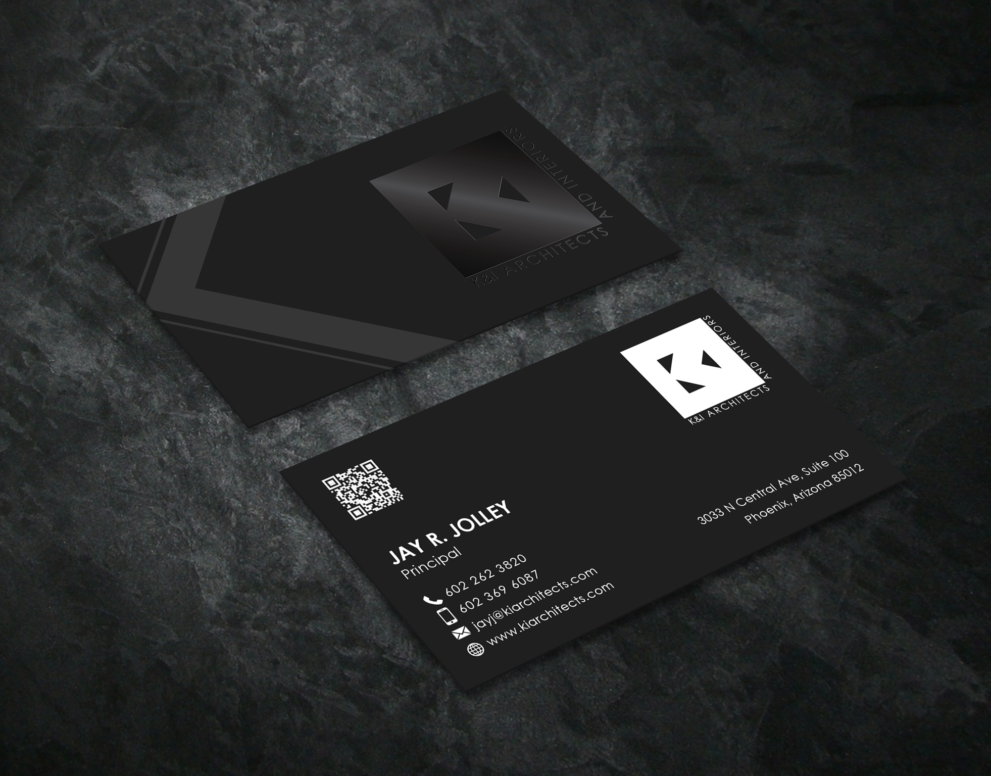 Business Card Design by Creative Moon Design for K&I Architects and Interiors LLC | Design #31730483