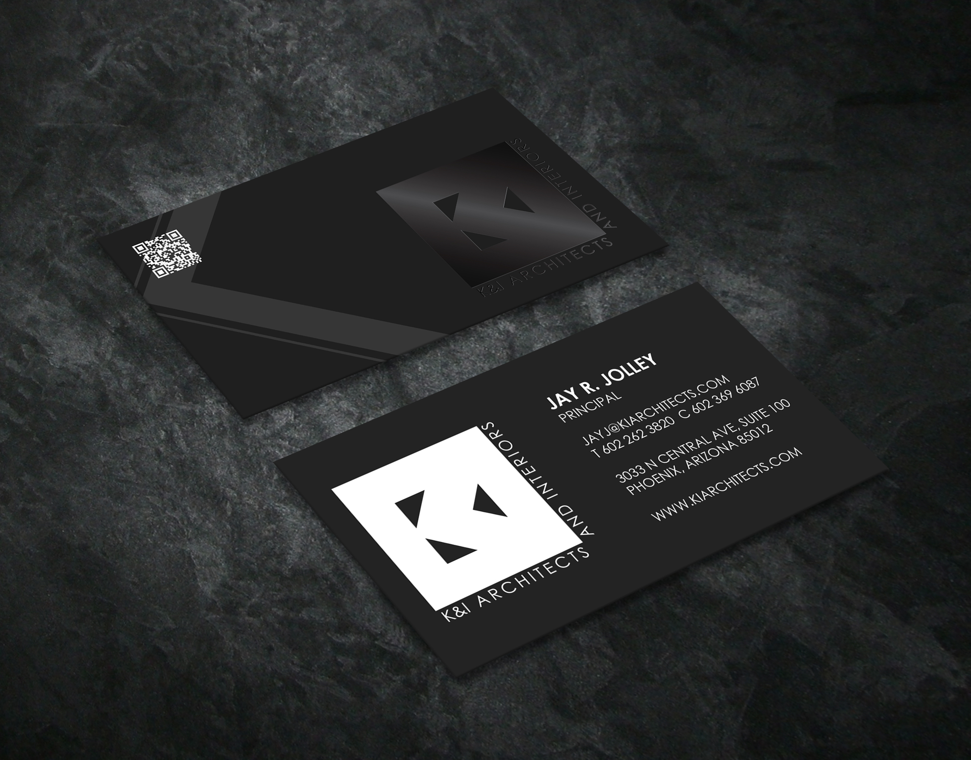 Business Card Design by Creative Moon Design for K&I Architects and Interiors LLC | Design #31730484